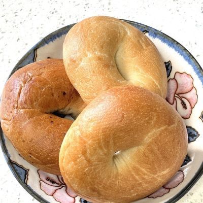 开市客Costco科克兰bagel贝果肉桂蓝莓洋葱原味面包真空泡沫冰袋