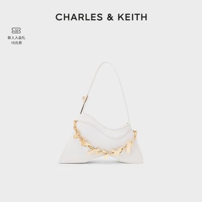 CHARLES&KEITH不规则链条法棍包单肩包包女包CK2