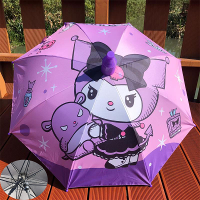 新款库洛米儿童雨伞超人雨伞防晒安全小学生男女孩长柄伞大号公主