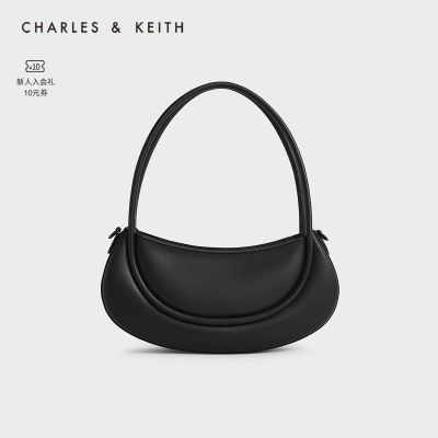 CHARLES&KEITH纯色法棍包手提单肩包包女包CK2-