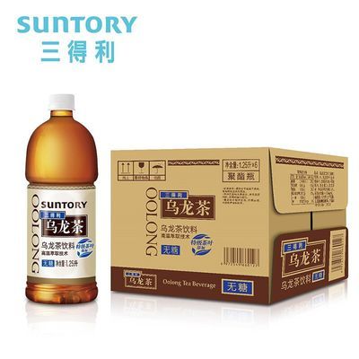 三得利(Suntory)无糖乌龙茶茉莉乌龙茶1.25L*6瓶茶饮料0糖0脂