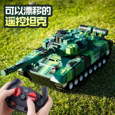 儿童遥控坦克车履带式军事车越野坦克战车装甲车男孩汽车玩具模型