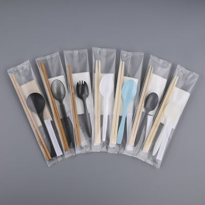 一次性筷子四件套外卖专用高档餐具加硬勺子筷子纸巾牙签定制厂家