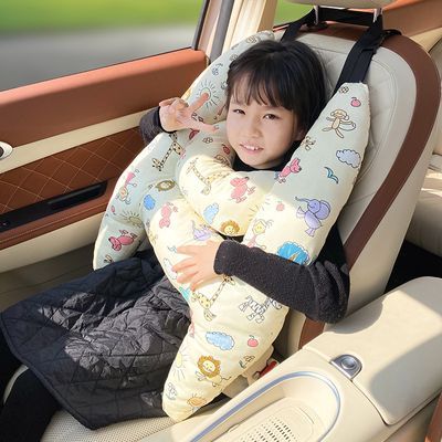 汽车抱枕儿童卡通睡枕车载用品抱枕舒适车上学生睡觉神器通用可爱
