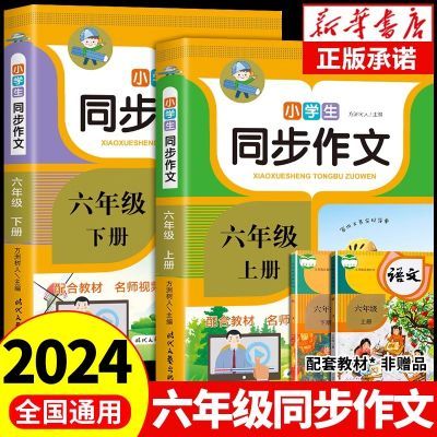 2024六年级上册下册同步作文人教版小学语文阅读理解强化专项训练