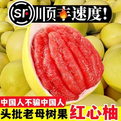 【次日达】正宗红心柚蜜柚超甜新鲜水果孕妇水果批发福建红肉柚子