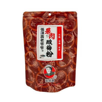 张琪寿老爷爷果肉酸梅粉话梅乌梅汤山楂速溶冲饮品500g冲泡袋装