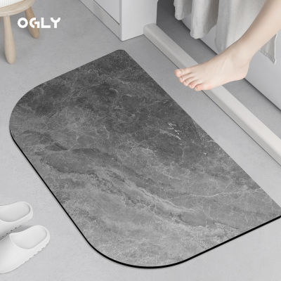 OGLY 硅藻泥浴室 地垫卫生间吸水防滑垫轻奢卧室厕所速干家用脚垫