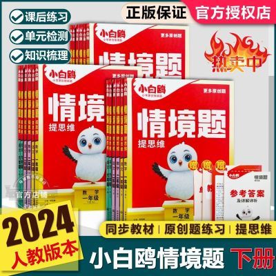 2024春小白鸥情境题提思维小学一二三四五六年级下册语数英人教版