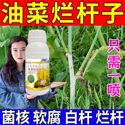 油菜烂杆专用病全治防裂烂根黄叶菌核病菌核软腐霜霉病杀菌剂