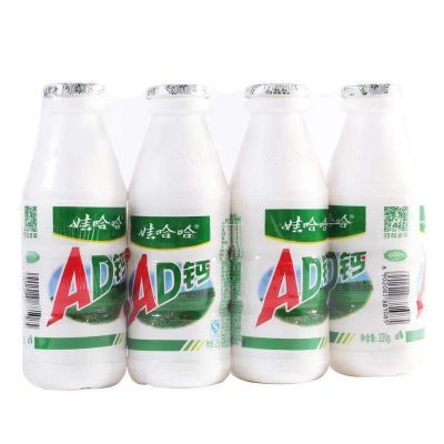 经典款!娃哈哈AD钙奶220ml-8瓶装营养酸奶早餐奶