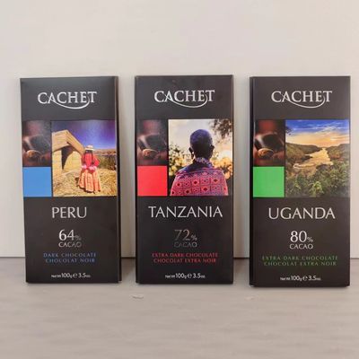 比利时特价凯撒秘鲁64%乌干达80%坦桑尼亚72%黑巧克力1