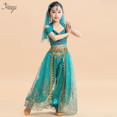 六一民族舞服饰异域茉莉公主新疆套装印度舞蹈服装儿童演出演出服