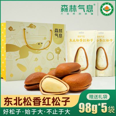 董宇辉薇娅李佳琦同款森林气息东北松香红松子榛子瓜子坚果礼盒