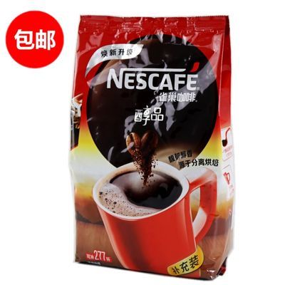 雀巢咖啡雀巢醇品500g袋装拿铁美式纯黑咖啡速溶咖啡粉家用小