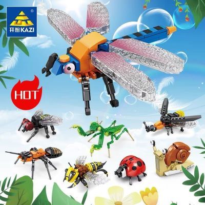 兼容乐高积木昆虫家族系列动物拼装积木男女孩益智力儿童玩具礼品