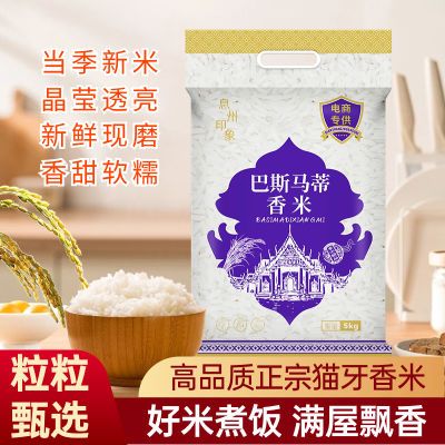 2023年猫牙米泰国香米长粒香大米丝苗米煲仔饭专用大米超长大米