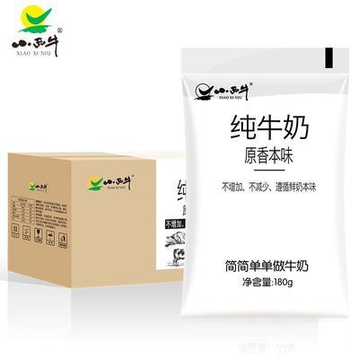 青藏特产 小西牛 青海原生纯牛奶 全脂牛奶透明新鲜牛奶180gx16袋