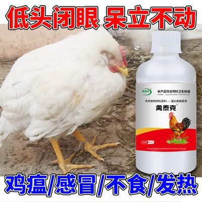 四季鸡鸭感冒呼噜咳嗽发烧呆立鸡瘟新城疫拉稀家禽鸡药大全喂鸡药