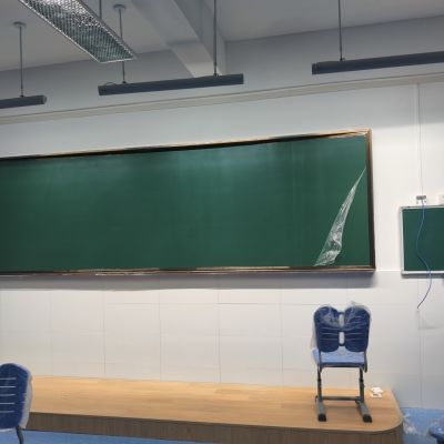 学校教师教室黑板磁性家用教学培训无尘挂式大号办公绿板定制白板