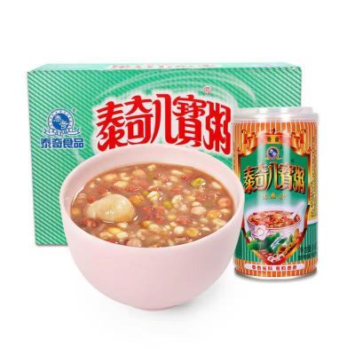泰奇八宝粥五谷杂粮营养原味方便速食370g罐装优惠早餐整箱添加