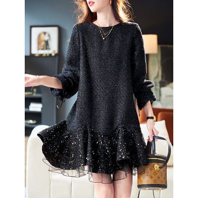 ���ڲ�������ʫ��Բ����ɴ��Ƭƴ������ȹ2026�����¿�����������˿�г�ȹŮ 273Ԫ