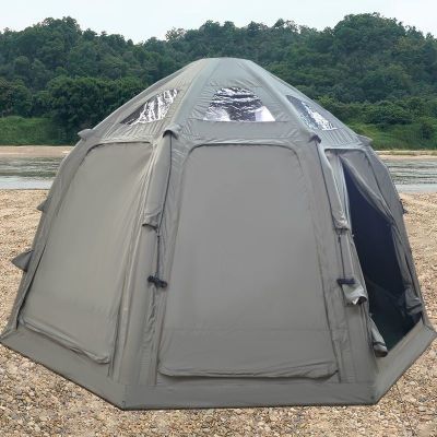 户外露营充气球形帐篷超大一室一厅直径4.5防雨保暖简易野外装备
