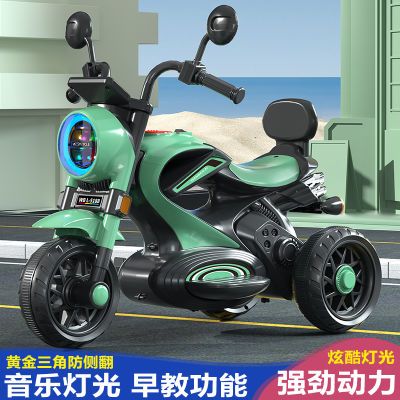 儿童电动车摩托车音乐灯光遥控可充电男女孩可坐人儿童电动玩具车
