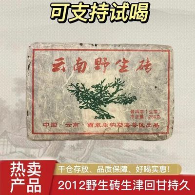 2012年云南普洱茶勐海布朗班章古树茶厂生茶大树野生茶砖干仓250