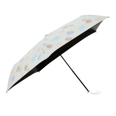 盒马同款三折遮阳伞防晒学生紫外线黑胶超轻便携晴雨两用伞