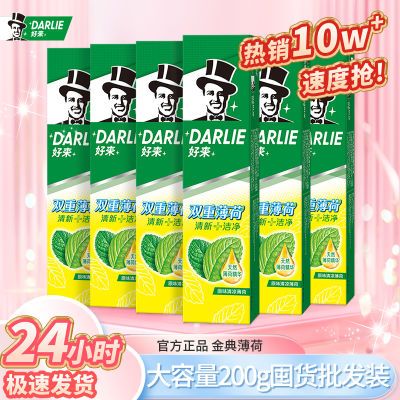 DARLIE好来牙膏双重薄荷牙膏清新口气牙齿家庭大容量囤货批发装