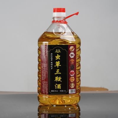 大桶2500毫升虫草三鞭酒52度多鞭酒纯粮高度厂家直销批发桶装药酒