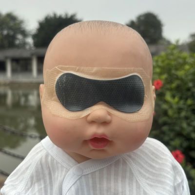 水凝硅胶新生的婴儿光疗防护眼罩防蓝光遮光黏贴晒太阳用粘贴宝宝