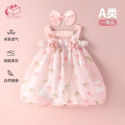 女童连衣裙2024新款宝宝公主裙子夏装背带裙周岁礼服可爱时流
