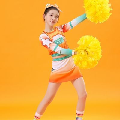 六一儿童啦啦队演出服表演服啦啦队比赛服中小学生运动会表演服装