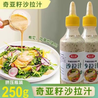 奇亚籽沙拉汁 轻食水果蔬菜沙拉蔬菜沙拉轻脂肪沙拉酱250g/瓶