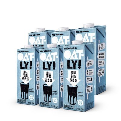 Oatly燕麦奶原味低脂1L*6瓶装整箱麦力植物蛋白饮料