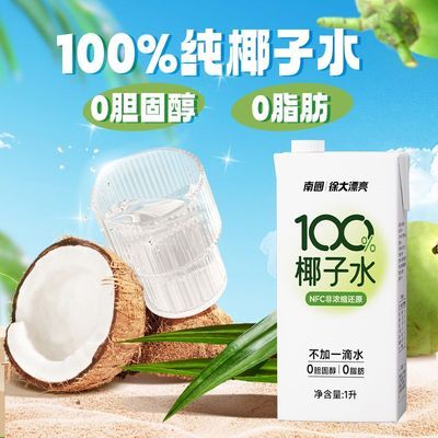 南国海南特产250ml100%椰子水0脂椰汁nfc运动健身补充电解质饮料