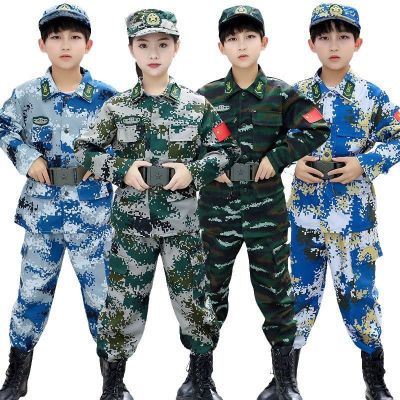 新款儿童迷彩服套装幼儿园演出服全套小孩军装中小学生军训夏令营