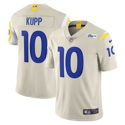 NFL洛杉矶公羊Los Angeles Rams橄榄球服10号Cooper Kupp球衣运动