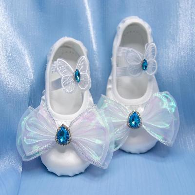 演出猫爪鞋儿童白色练功优雅舞蹈鞋气质幼儿园芭蕾舞跳舞鞋软底