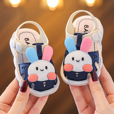 儿童凉鞋夏季0-3岁婴幼儿宝宝学步鞋防滑软底外穿男女小童包头鞋