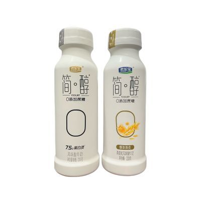 君乐宝简醇酸奶0添加蔗糖燕麦爆珠含膳食纤维酸奶230克6瓶装