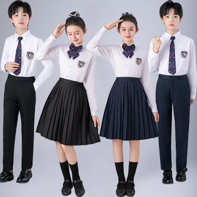 中小学生大合唱表演服装英伦风校服班服朗诵演出服儿童幼儿园园服