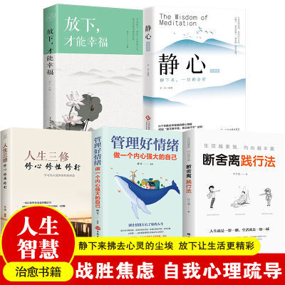 正版 静心的智慧 放下断舍离 战胜心理焦虑 修心修身养性治愈书籍