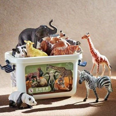 动物园模型玩具仿真豹子男孩益智恐龙霸王龙大号生日礼物3岁6岁
