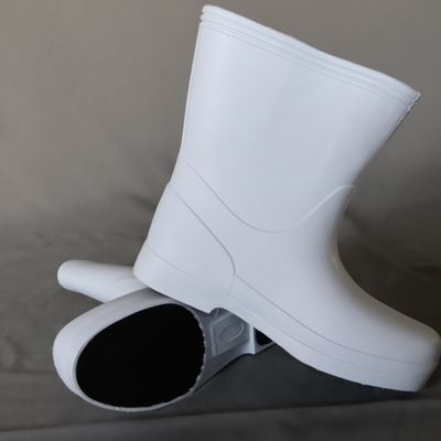 厨师EVA雨靴耐油高筒白色雨鞋厨房工作防水防滑水鞋劳保食品【