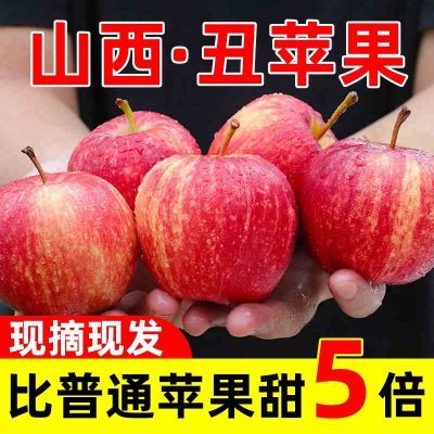 【爆甜】正宗丑苹果新鲜脆甜红富士冰糖心水果批发一整箱当季