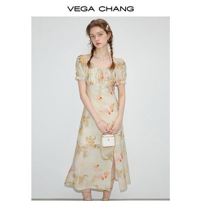 ڲVEGA CHANGӡȹŮ2025¿ʽСڷ䳤ȹ115Ԫ
