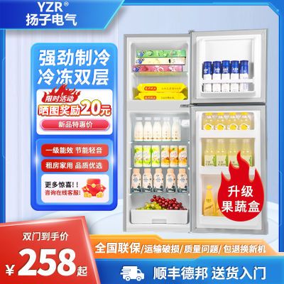扬子电气冰箱小型出租屋旗舰双门大容量冰箱家用超市冷藏冷冻商用